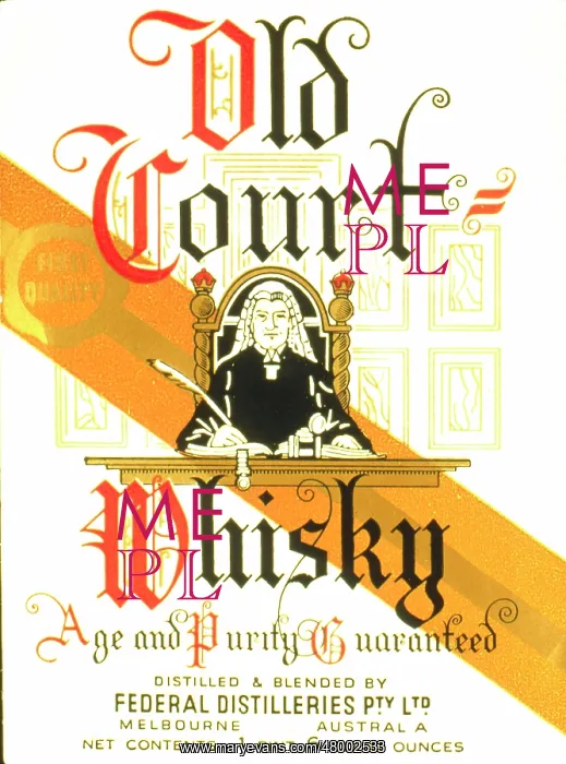: Label design for Old Court Whisky : Label design for Old Court Whisky
