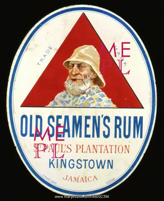 : Label design for Old Seamen's Rum : Label design for Old Seamen's Rum