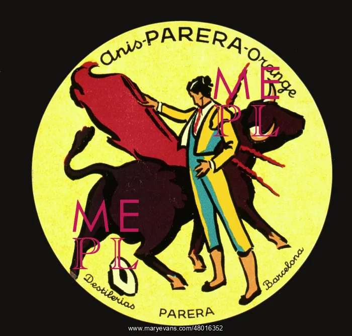 : Label design for Parera Anis Orange : Label design for Parera Anis Orange