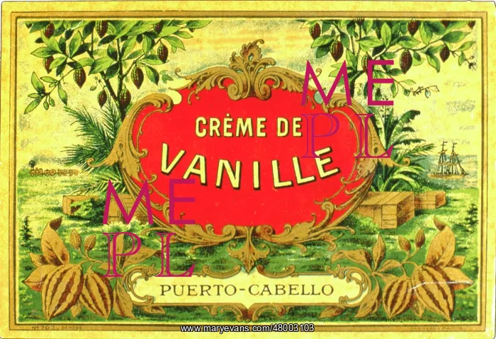  : Label design for Puerto Cabello vanilla liqueur