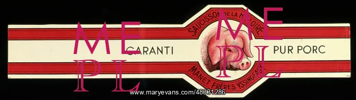 : Label design, pure pork sausage : Label design, pure pork sausage