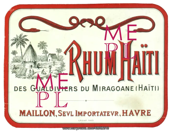 : Label design for Rhum Haiti : Label design for Rhum Haiti