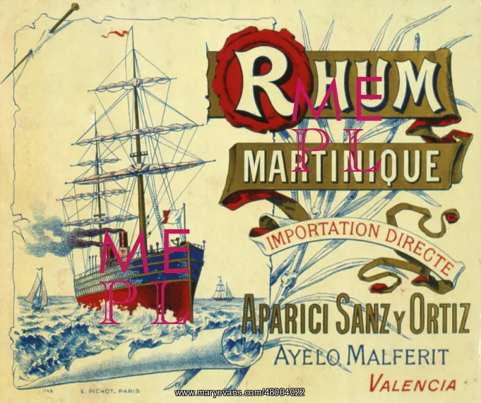 : Label design for Rhum Martinique : Label design for Rhum Martinique