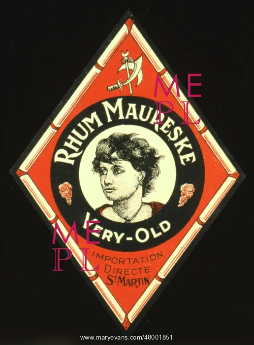: Label design for Rhum Maureske : Label design for Rhum Maureske