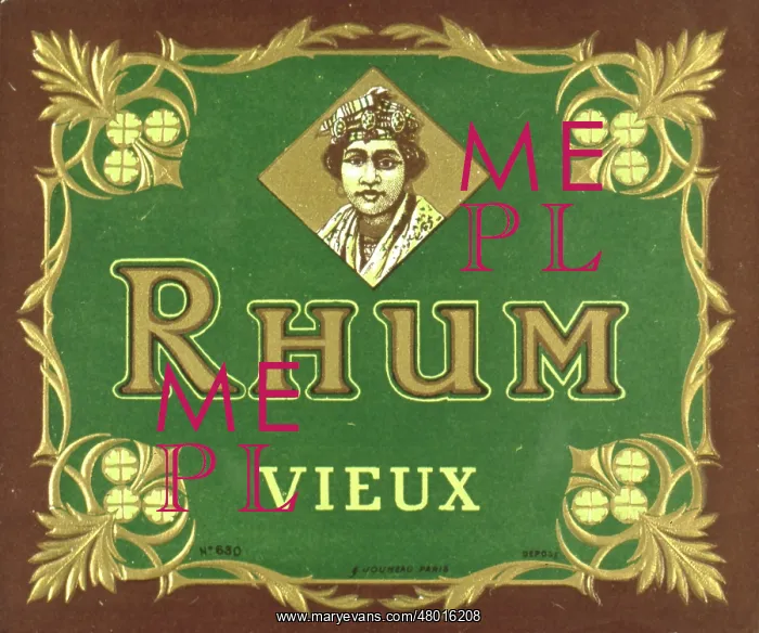 : Label design for Rhum Vieux (Mature Rum) : Label design for Rhum Vieux (Mature Rum)