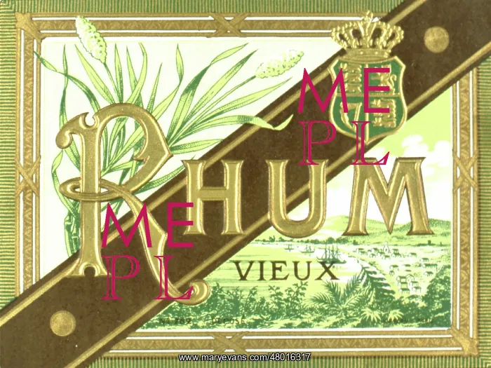 : Label design for Rhum Vieux (Mature Rum) : Label design for Rhum Vieux (Mature Rum)