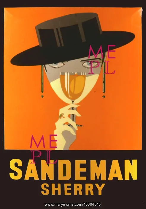: Label design for Sandeman Sherry : Label design for Sandeman Sherry