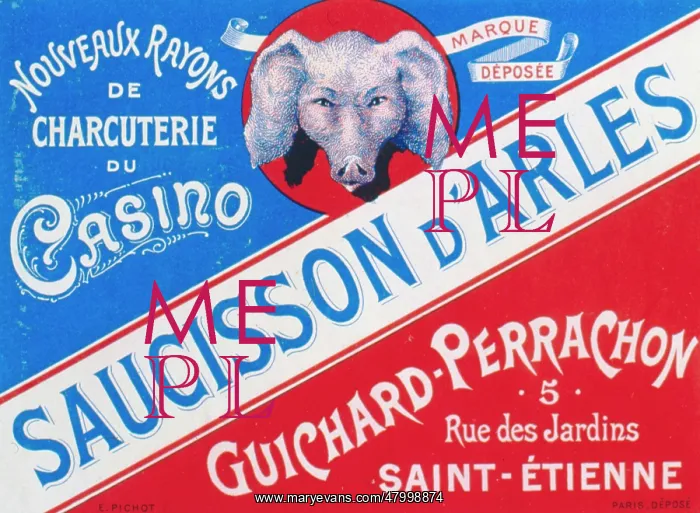 : Label design for Saucisson d'Arles sausages : Label design for Saucisson d'Arles sausages
