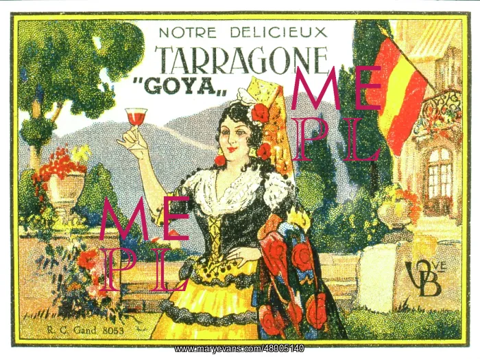 : Label design for Tarragone Goya wine : Label design for Tarragone Goya wine