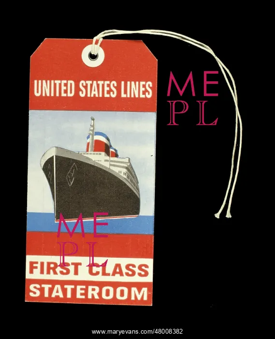: Label design for United States Lines : Label design for United States Lines