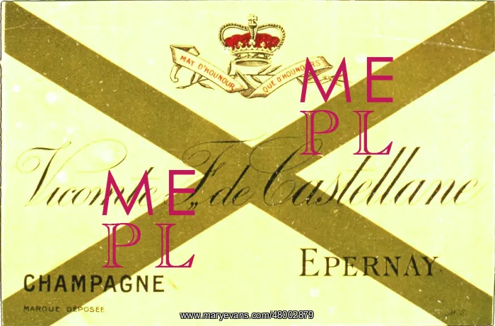 : Label design for Vicomte de Castellane Champagne : Label design for Vicomte de Castellane Champagne