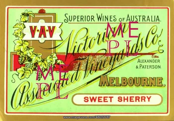 : Label design for Victorian Associated Vineyards : Label design for Victorian Associated Vineyards