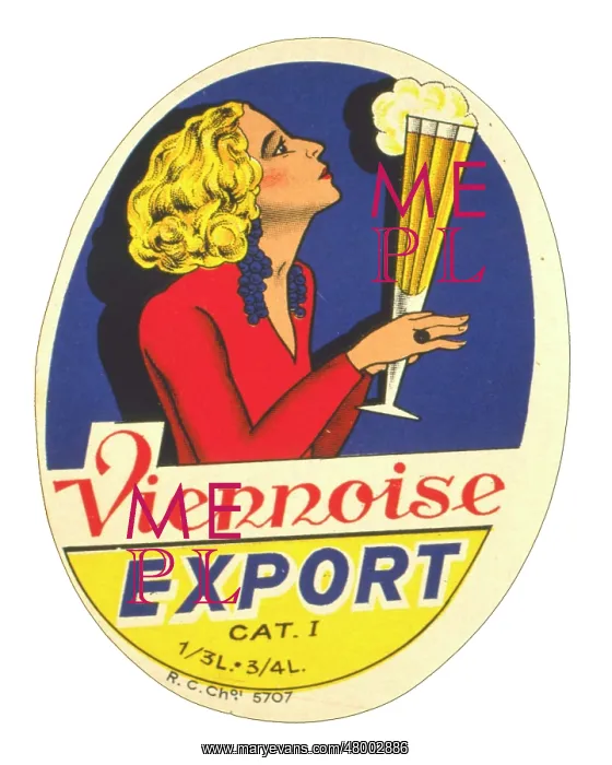 : Label design for Viennoise Export beer : Label design for Viennoise Export beer