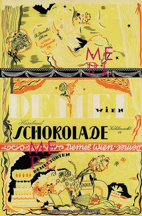 : Label > hazelnut chocolate < from Demel : Label > hazelnut chocolate < from Demel