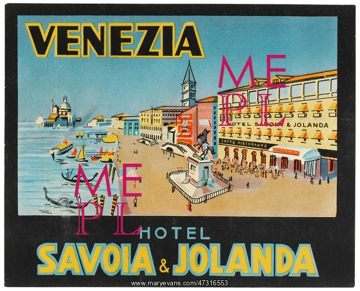  : LABEL, HOTEL AT VENICE