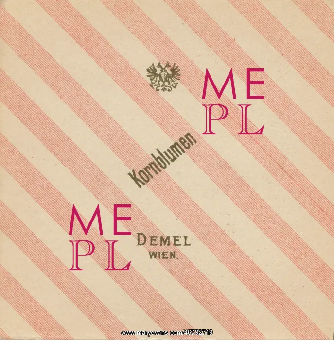 : Label > Kornblumen < of Demel : Label > Kornblumen < of Demel