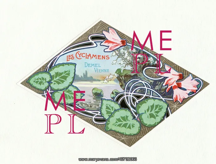 : Label > Les Cyclamens < from Demel : Label > Les Cyclamens < from Demel