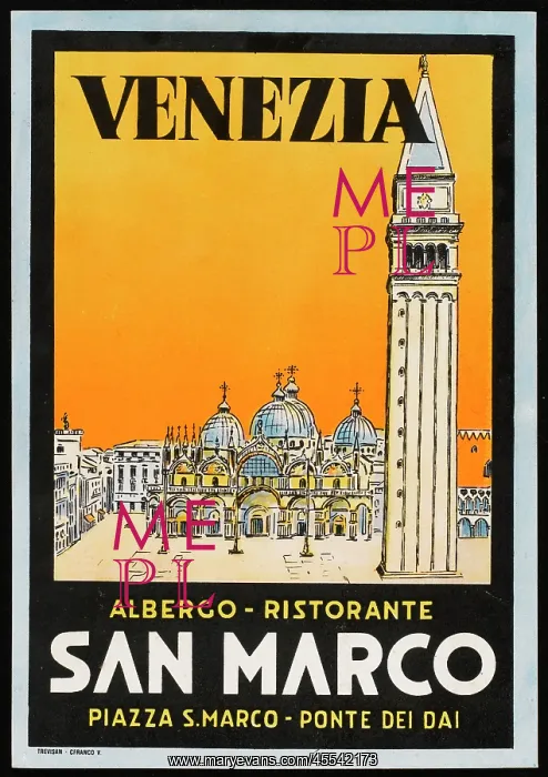  : Label San Marco Venice