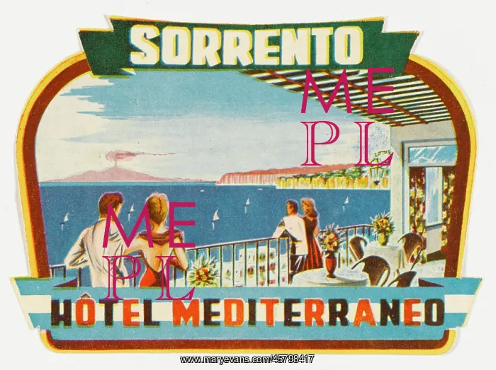 : LABEL SORRENTO HOTEL : LABEL SORRENTO HOTEL