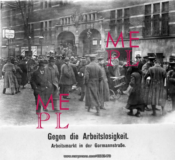 : Labor market in Berlin, 1919 : Labor market in Berlin, 1919