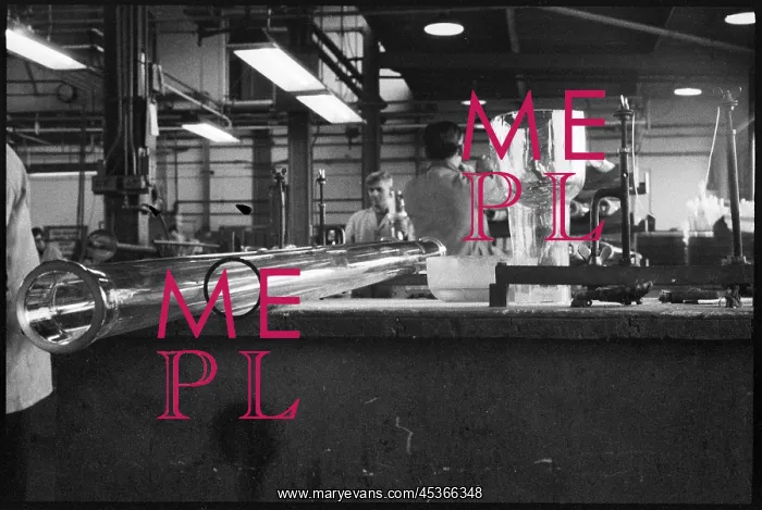 : Laboratory glassware being manufactured at the : Laboratory glassware being manufactured at the
