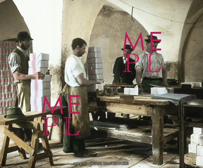 : Laborers are packing salt cubes : Laborers are packing salt cubes