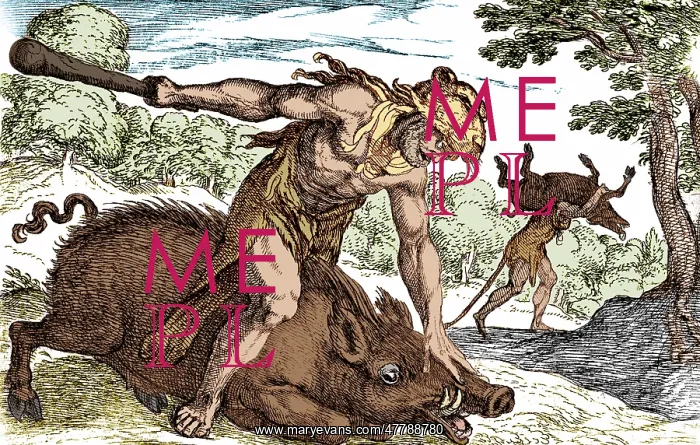 : Labors of Hercules, Capture of the Erymanthian Boar : Labors of Hercules, Capture of the Erymanthian Boar