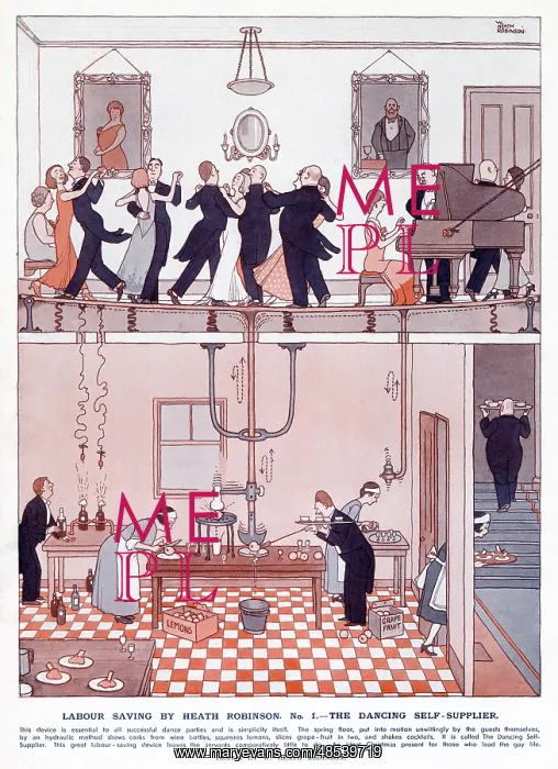 : Labour Saving by Heath Robinson The Dancing Self-Supplier : Labour Saving by Heath Robinson The Dancing Self-Supplier