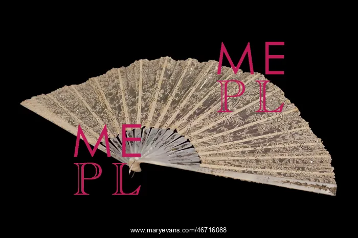 : Lace fan, c1870-90 : Lace fan, c1870-90