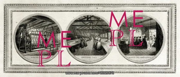 : Lace Making - last three processes : Lace Making - last three processes