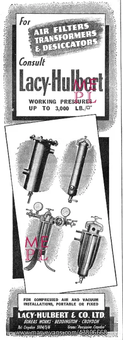 : Lacy-Hulbert Compressor & Air Line Equipment : Lacy-Hulbert Compressor & Air Line Equipment