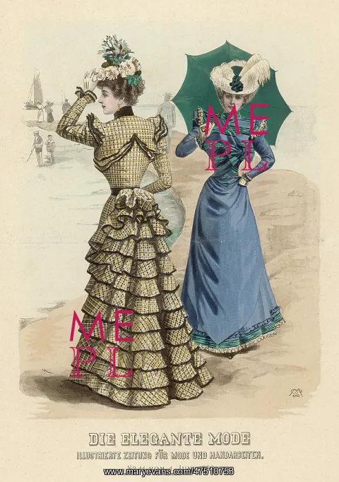 : LADIES ON THE BEACH 1898 : LADIES ON THE BEACH 1898
