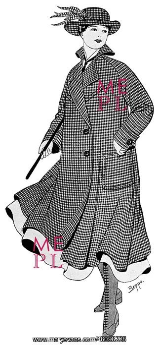 : Ladies Burberry coat, WW1 : Ladies Burberry coat, WW1