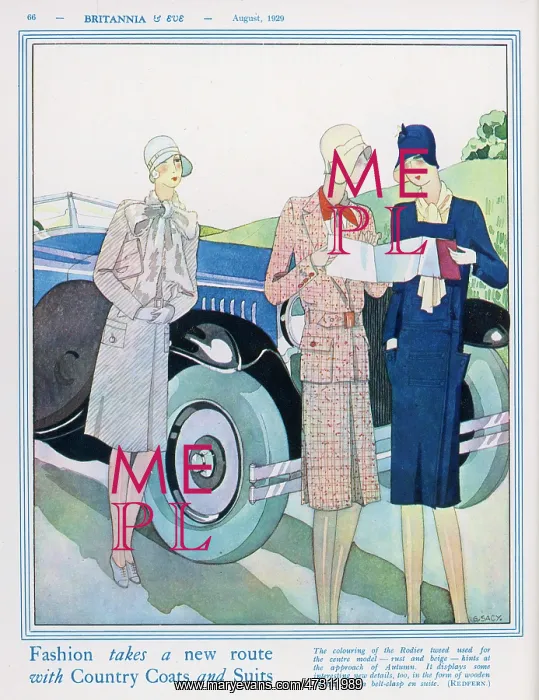 : Ladies consulting a map 1929 : Ladies consulting a map 1929