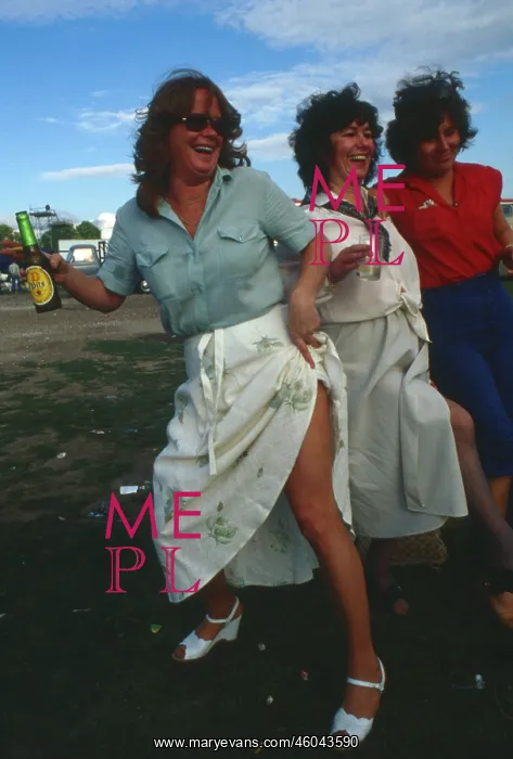 : Ladies dancing on Derby Day : Ladies dancing on Derby Day