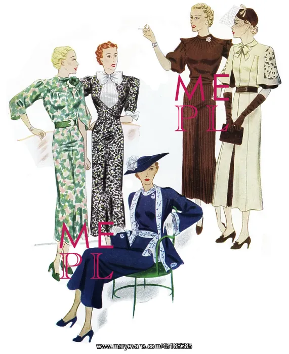 : Ladies in daywear 1936 : Ladies in daywear 1936