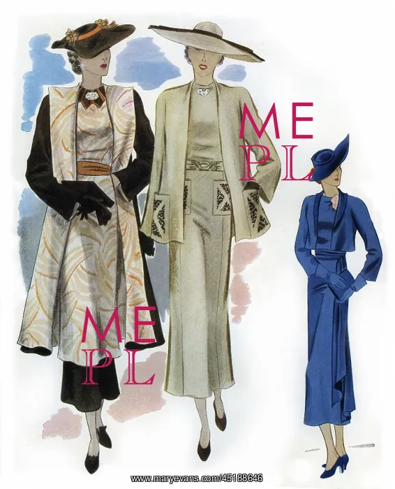 : Ladies in daywear 1936 : Ladies in daywear 1936
