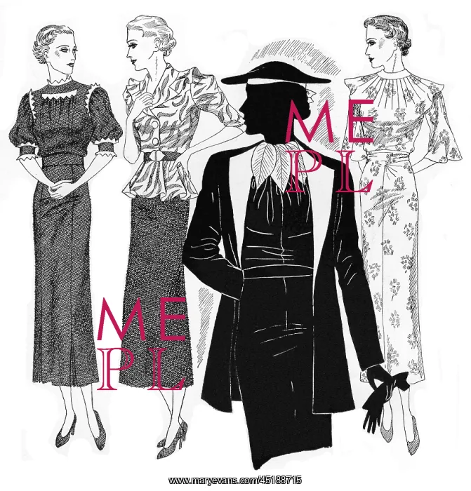 : Ladies in daywear 1936 : Ladies in daywear 1936