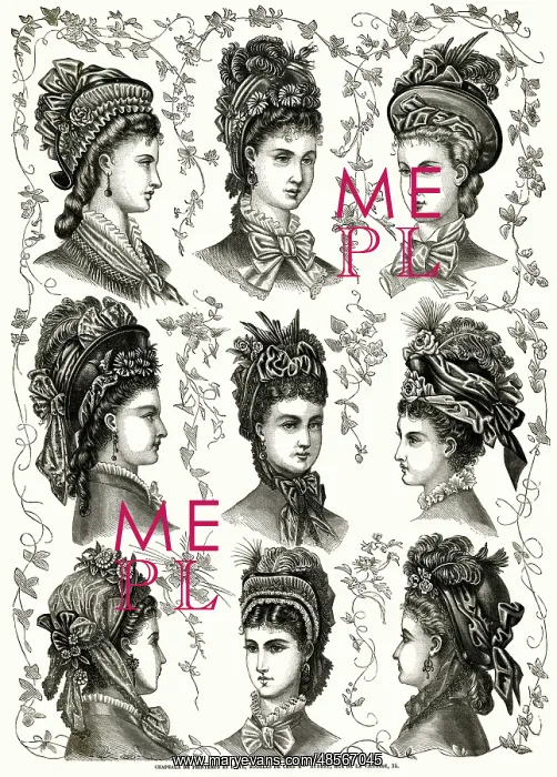 : Ladies hats 1875 : Ladies hats 1875