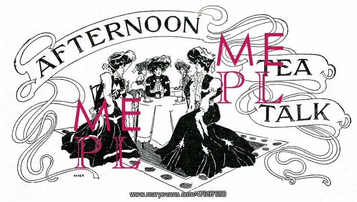  : Ladies having a chat over Afternoon Tea