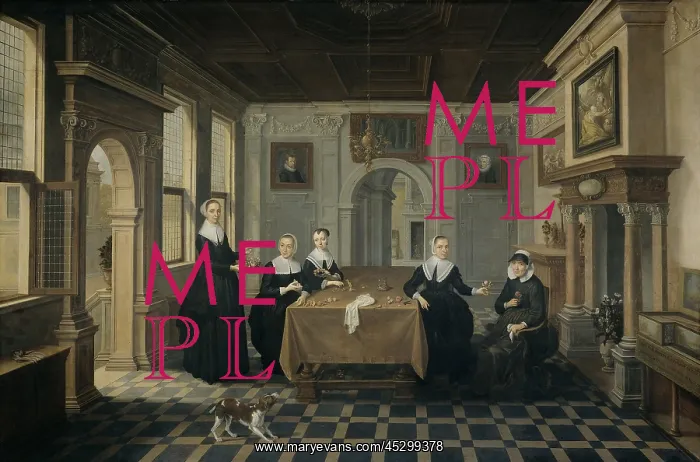 : Five Ladies in an Interior : Five Ladies in an Interior