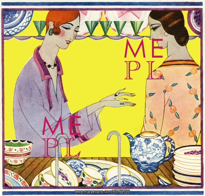 : Ladies in a kitchen : Ladies in a kitchen