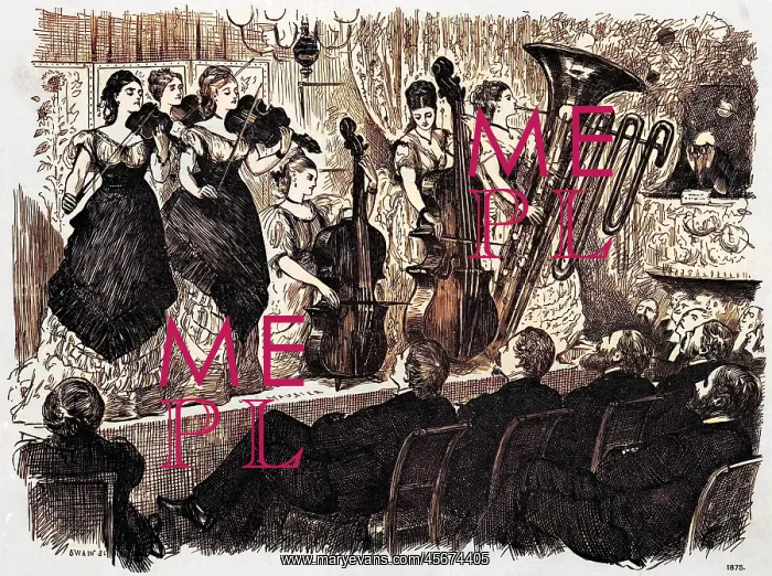 : Ladies orchestra, 1875 : Ladies orchestra, 1875