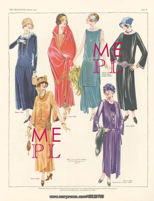 : Ladies Outfits, Delineator : Ladies Outfits, Delineator