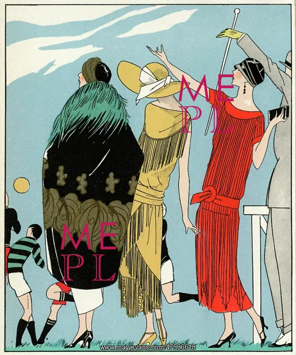 : Three ladies in outfits by Molyneux and Doucet : Three ladies in outfits by Molyneux and Doucet