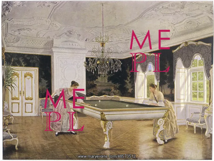  : Ladies Playing Billiards