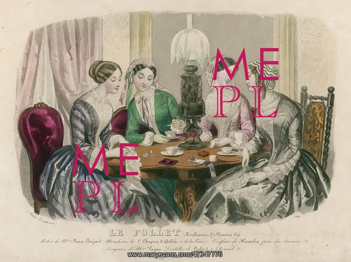 : Ladies Sewing - 1850s : Ladies Sewing - 1850s