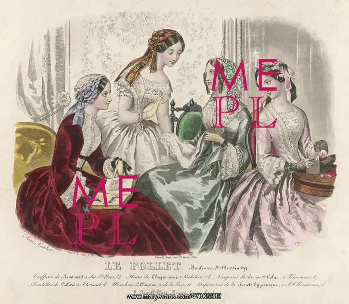 : Ladies Soire Early 1850s : Ladies Soire Early 1850s