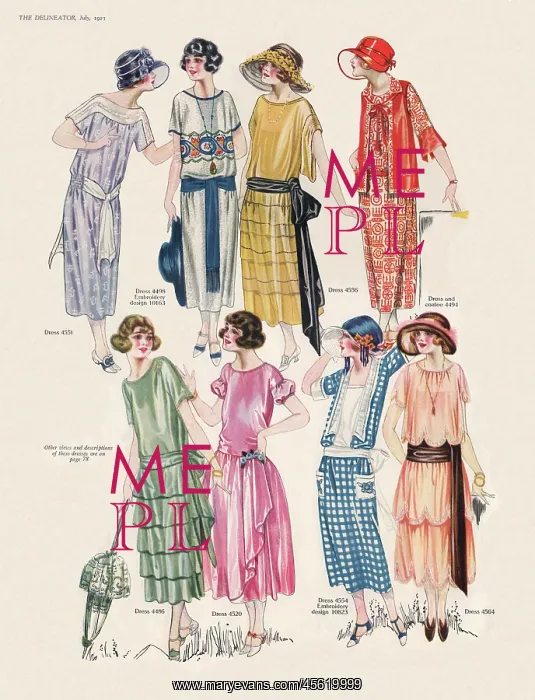 : Ladies Summer Dresses from Delineator : Ladies Summer Dresses from Delineator