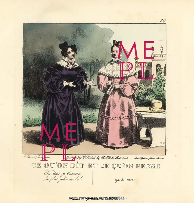 : Two ladies talking in a garden : Two ladies talking in a garden